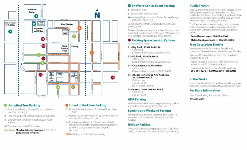 Parking in Downtown Kent, WA | Kent Downtown Partership