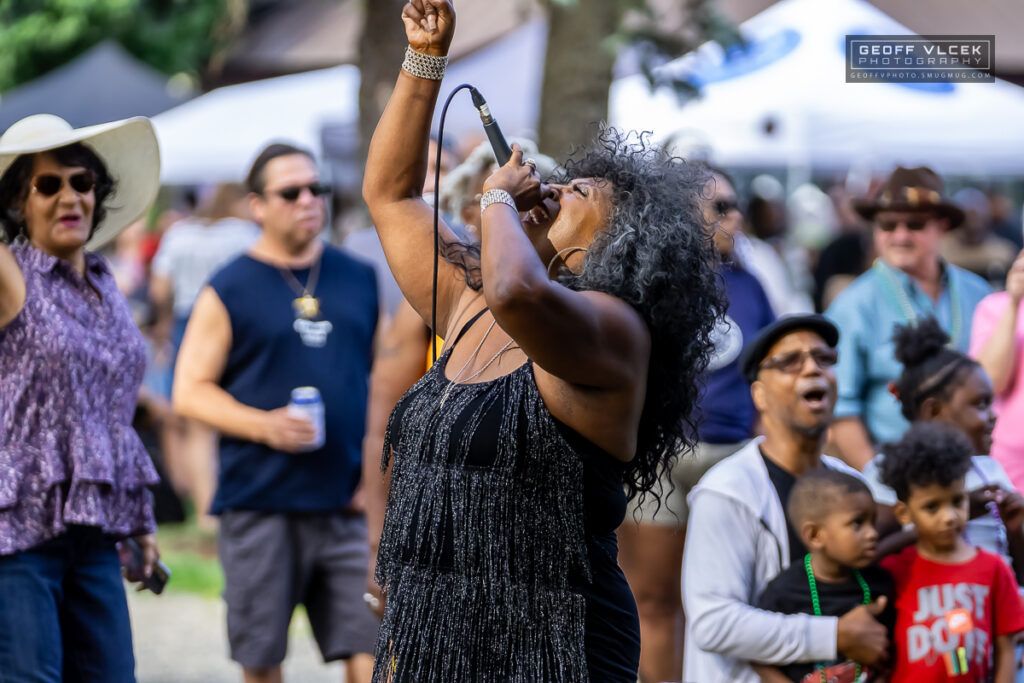 Lady A singing at Kent Cajun Fest 2024