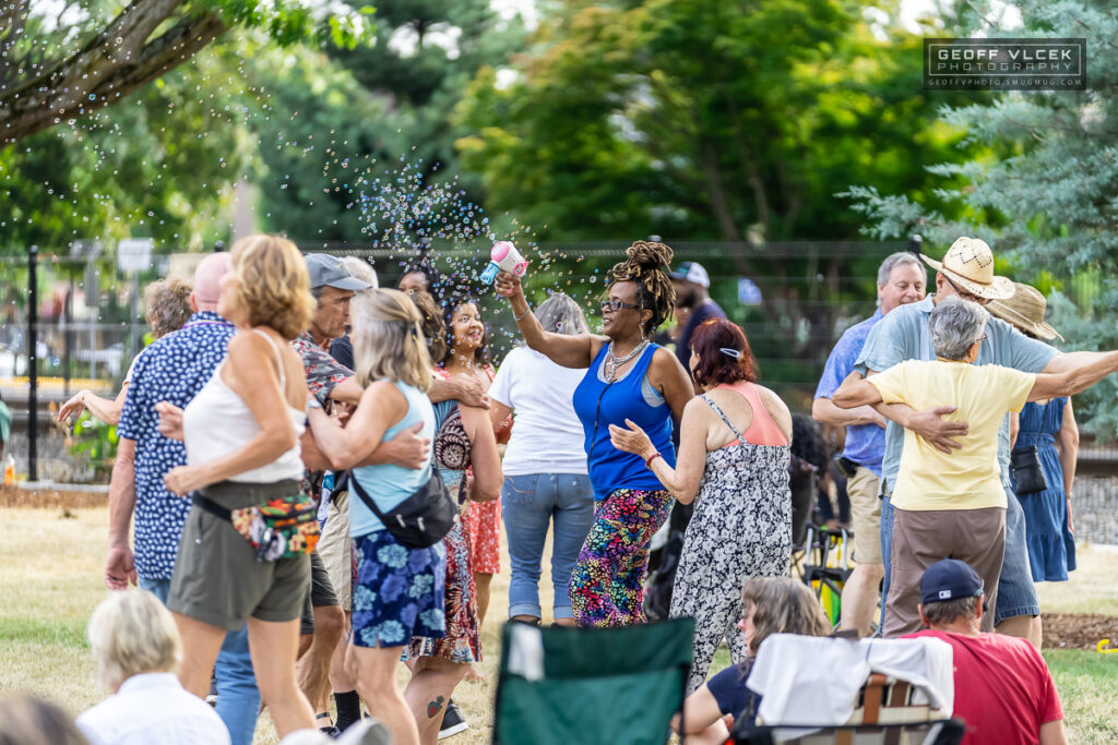 Group of people dancing at Cajun Fest 2024