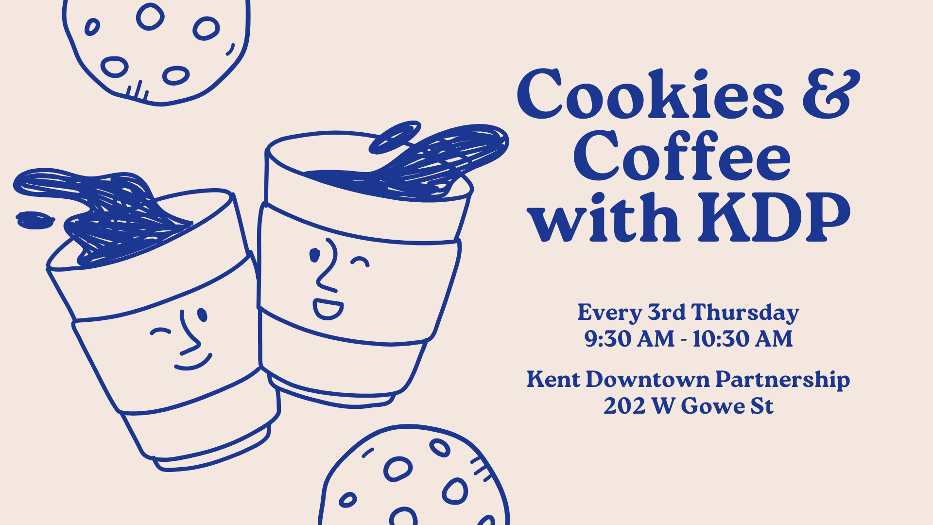 Cookies & Coffee with KDP - Every 3rd Thursday